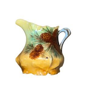 Vintage Decorative Creamer Pine Cones Unmarked No Chips or Cracks Cottagecore